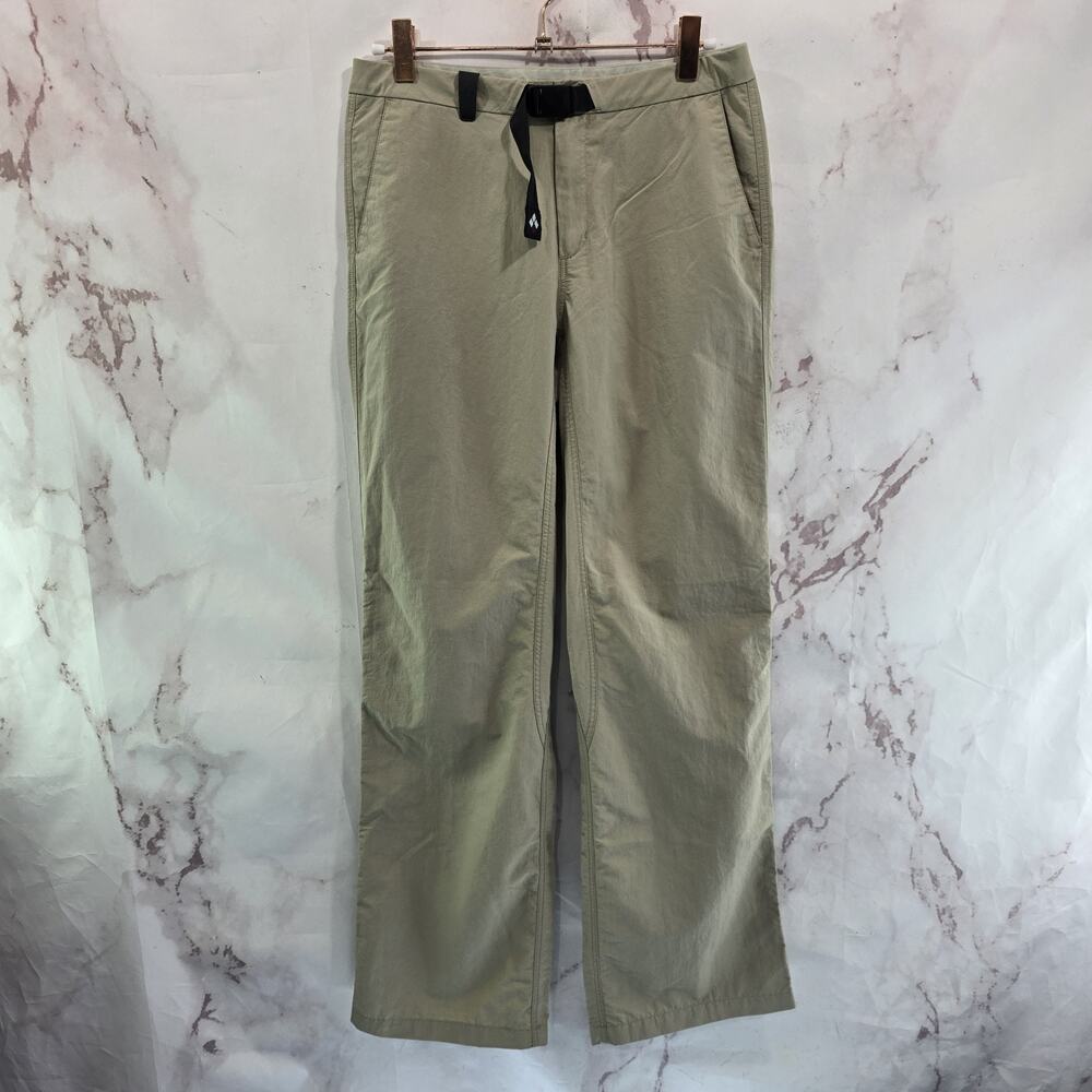 Mont Bell Pants Womens Medium X 28 Tan Khaki Beige Straight Belted Short